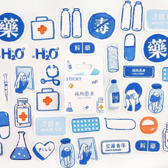 Lonely patient Decorative Stationery mini Stickers set Scrapbooking DIY Diary Album Stick Lable