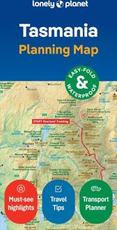 Lonely Planet Tasmania Planning Map