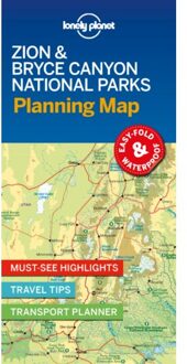 Lonely Planet Zion & Bryce Canyon National Parks Planning Map