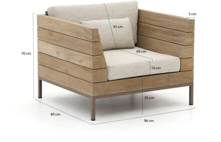 Long Island lounge tuinstoel - Laagste prijsgarantie! Bruin