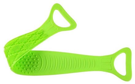 Long Korean Exfoliating Body Scrub Belt Massage Towel Wash Cloth Bath Bathroom Silicone Bath Towel Rub Back Artifact groen