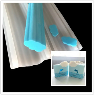 long silicon soap mold round moon square flower dolphin star heart shape tube column DIY mold