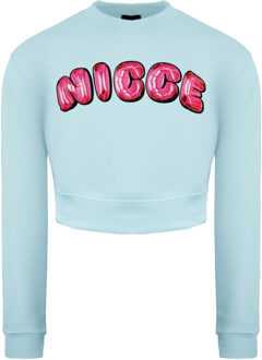Long Sleeve Light Blue Womens Caddel Cropped Sweatshirt 211 2 03 01 0315 Roze - XS