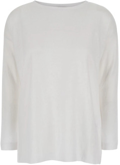 Long Sleeve Tops Allude , White , Dames - M,S