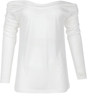 Long Sleeve Tops Jucca , White , Dames - L,M,S