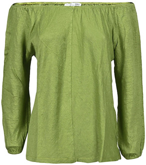 Long Sleeve Tops Zero C , Green , Dames - M,S