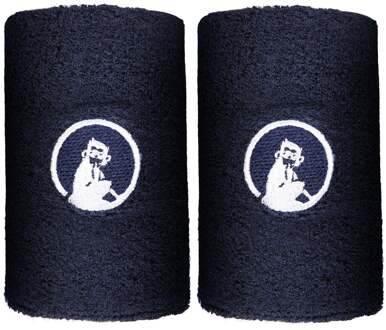 Long Zweetband Verpakking 2 Stuks-Donkerblauw - nosize