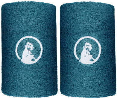 Long Zweetband Verpakking 2 Stuks-Petrolblauw - nosize