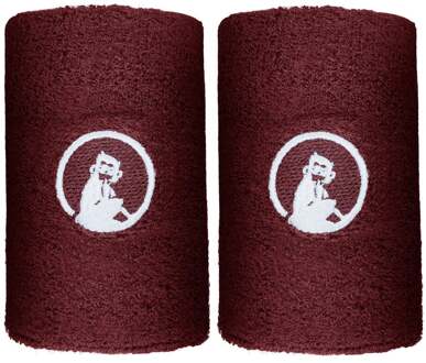 Long Zweetband Verpakking 2 Stuks-Wijnrood - nosize