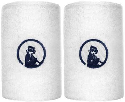 Long Zweetband Verpakking 2 Stuks-Wit,Donkerblauw - nosize