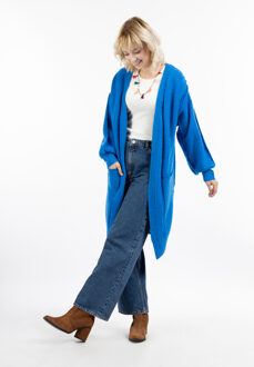 Longcardigan Dames blauw - M/L
