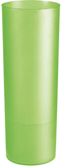 Longdrink glas - 6x - groen - kunststof - 330 ml - herbruikbaar