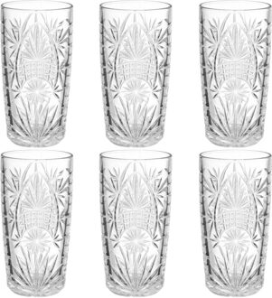 longdrink glazen Ayla - 18x stuks - 350 ml - sap/water/drinkglazen