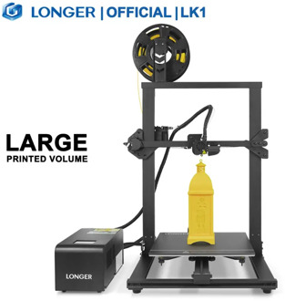 LONGER LK1 3D Printer with 2.8" Touch Screen Big Printed Volume Unique Frame Design Resume Printing 3D Print Printer 3D