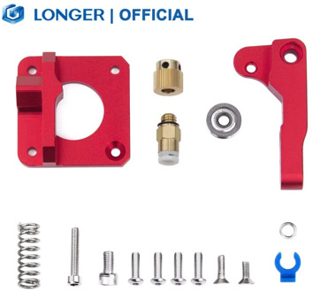Longer LK1 LK4 LK4 PRO LK5 PRO 3D Red Metal Extruder Aluminum 1.75mm Filament for support other brand 3d printer