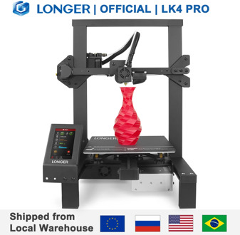 LONGER LK4 Pro FDM 3D Printer Open Source 4.3” Full Color Touch Screen Full Metal Big Size High Precision 3D Drucker