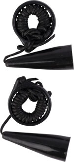 Longfield Games Longfield Jeu De Boule magneet - 2x stuks - zwart - met koord - oppakken van Jeu De Boule ballen