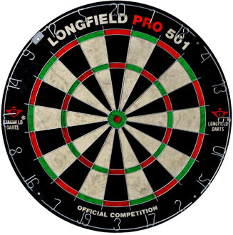 Longfield Games Longfield professional dartbord - 45.5 cm - hoge kwaliteit - wedstrijd bord pro 501