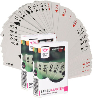 Longfield Games Speelkaarten - 2x - 54 kaarten - klassiek - kaartspel