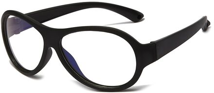 Longkeeper Kids Anti Blauw Licht Blokkeren Bril Kinderen Optische Frame Brillen Jongens Meisjes Computer Gaming Eyewears UV400 zwart kader