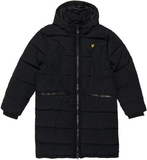 Longline puffer coat Zwart - 140