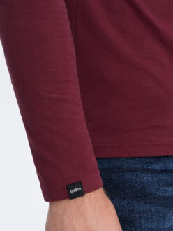 Longsleeve heren bordeaux san remo - maat L