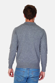 Longsleeve polo - Grijs - XL