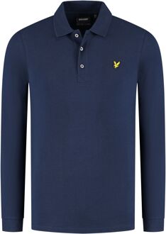 Longsleeve Polo Navy Donkerblauw - L,M,S,XL