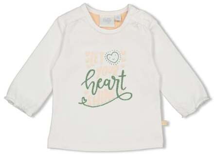 longsleeve Shine Heart s wit - 56