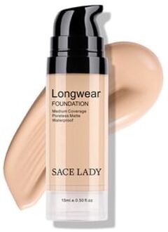 Longwear Foundation - 5 Shades 03# Light Natural - 15ml