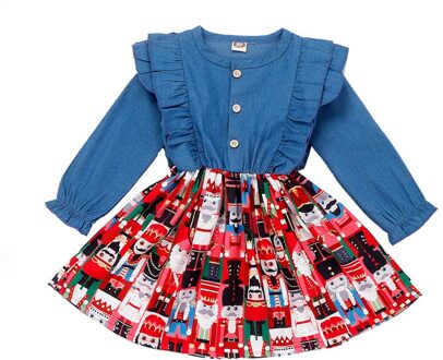 Lonsant Kids Herfst Winter Jurken Voor Meisjes Prinses Jurk Meisjes Lange Mouwen Party Vestidos Baby Meisje Kinderkleding N30 Rood / 12m