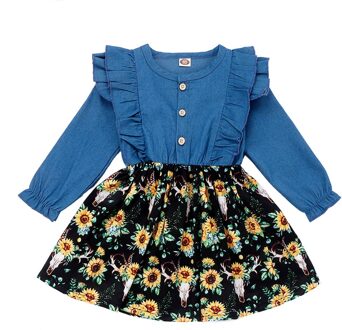 Lonsant Kids Herfst Winter Jurken Voor Meisjes Prinses Jurk Meisjes Lange Mouwen Party Vestidos Baby Meisje Kinderkleding N30 zwart / 12m