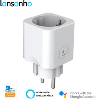 Lonsonho eWeLink Wifi Smart Plug Smart Socket EU Plug Outlet Werkt Met Alexa Google Thuis Mini Smart Home Automation