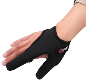 Lood Vissen handschoenen 2 vingers ademend outdoor vissen handschoenen wearable antislip polyester vissen handschoen Index protector