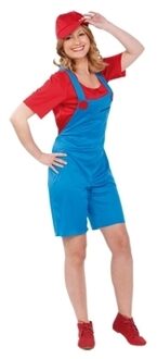 Loodgieter kostuum rood voor dames