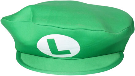 Loodgieter Luigi - verkleed pet - voor volwassenen - groen - gamer verkleed accessoires - one size