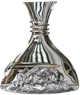 Loodvrij Kristal Glas Rode Wijn Decanter Handleiding Geblazen Creatieve Wijn Decanter ijs- Cube