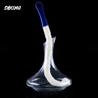 Loodvrij Kristal Glas Rode Wijn Decanter Handleiding Geblazen Creatieve Wijn Decanter Verscheidenheid Van Opties Ijsberg Decanter 1500Ml Cleaning tool