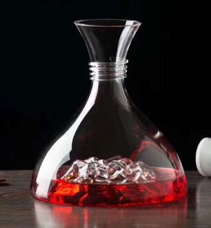 Loodvrij Kristal Glas Rode Wijn Decanter Handleiding Geblazen Creatieve Wijn Decanter Verscheidenheid Van Opties Ijsberg Decanter 1500Ml Iceberg decanter01