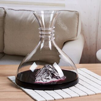 Loodvrij Kristal Glas Rode Wijn Decanter Handleiding Geblazen Creatieve Wijn Decanter Verscheidenheid Van Opties Ijsberg Decanter 1500Ml Iceberg decanter02