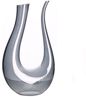 Loodvrij Kristal Glas Wijn Decanter Transparant Amber Druif Wijn Liquor Divider Europese Flagon grijs