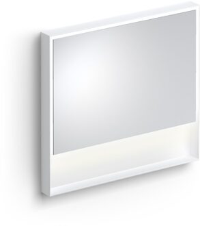 Look At Me Spiegel 2700K LED-Verlichting IP44 Omlijsting In Mat Wit 90x8x80cm Wit Mat