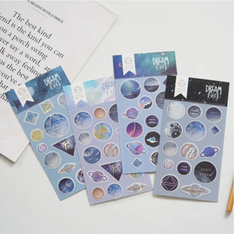Looking Up Stars Decorative Stickers Scrapbooking Sticker Label Diary Stationery Album Stickers