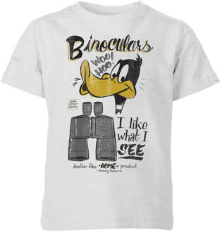 Looney Tunes ACME Binoculars Kids' T-Shirt - Grey - 98/104 (3-4 jaar) Grijs - XS