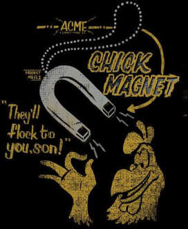 Looney Tunes ACME Chick Magnet Men's T-Shirt - Black - XS - Zwart