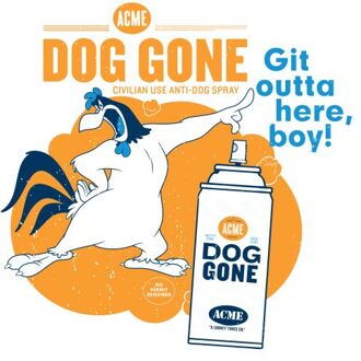 Looney Tunes ACME Dog Gone Men's T-Shirt - White - L Wit