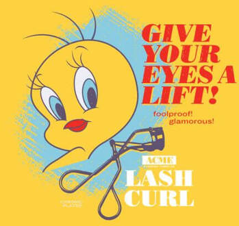 Looney Tunes ACME Lash Curler Women's T-Shirt - Yellow - M Geel