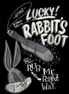 Looney Tunes ACME Lucky Rabbits Foot Men's T-Shirt - Black - M Zwart