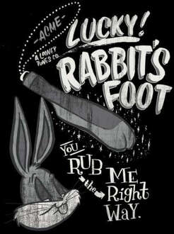 Looney Tunes ACME Lucky Rabbits Foot Men's T-Shirt - Black - XS - Zwart