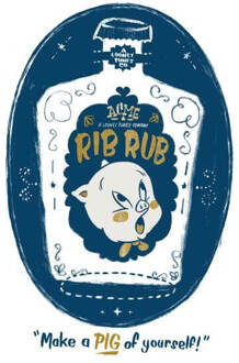 Looney Tunes ACME Rib Rub Women's T-Shirt - White - L Wit